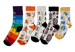 Набір шкарпеток RAO Socks Йога "Який ти йог" 5 шт (39-41) (BH)