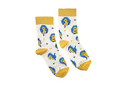 Шкарпетки RAO Socks Йога Їжачки (39-41) бежеві (BH)