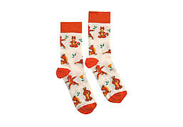 Шкарпетки RAO Socks Йога Котики (39-41) бежеві (BH)