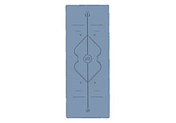 Килимок для йоги Amber Ganesh Align темно-cиній 183x68x0.4 см (BH)