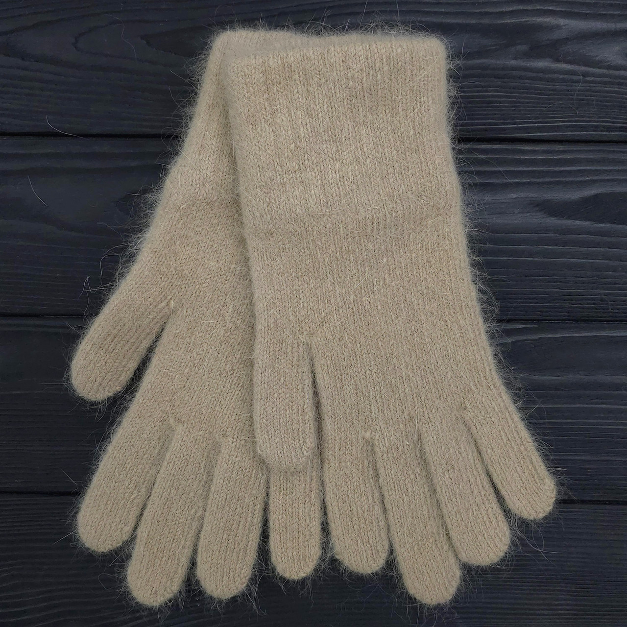 Рукавички жіночі зимові ODYSSEY (ангора+ПА) One Size Бежевий 4211, фото 1