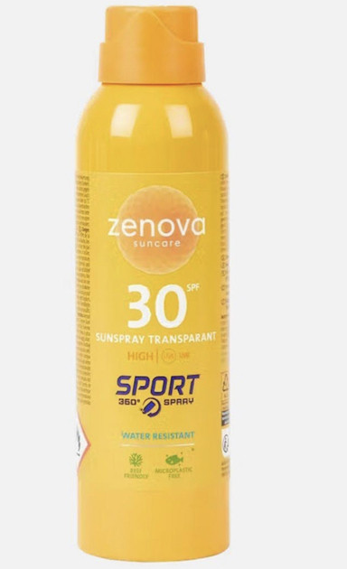 Сонцезахисний спрей Zenova SPF 30 200 мл