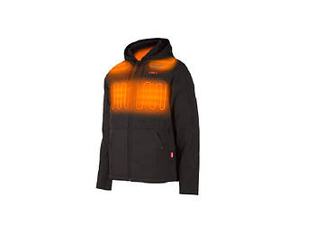 Куртка з підігрівом з капюшоном MILWAUKEE M12 HPJBL2-0 чорна (розмір L)