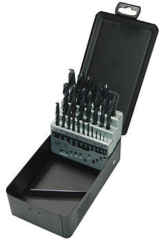 Набір свердл по металу HSS-R MILWAUKEE DIN338 (25шт), пластиковий кейс