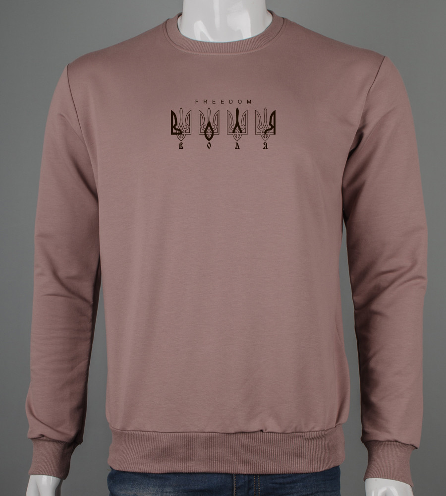 Світшот чоловічий Воля 7307с (Уп.4шт M-XXL), Капучино, фото 1