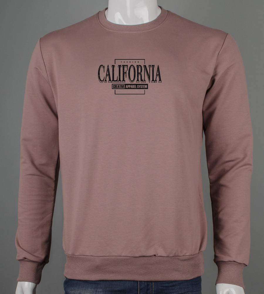 Світшот чоловічий California 7406с (Уп.4шт M-XXL), Капучино, фото 1