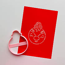 3D-формочки-вирубки для пряників "Шарик 11"