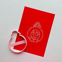 3D-формочки-вирубки для пряників "Шарик 12"