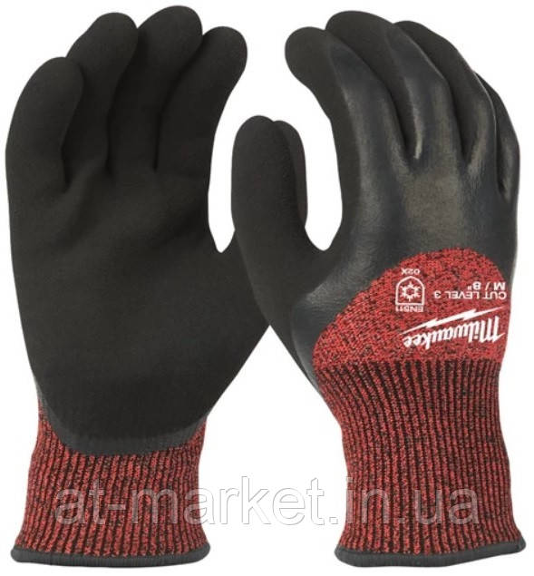 Рукавиці MILWAUKEE з опором порізам 3 рівня, зимові, 11/XXL