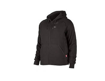 Толстовка з підігрівом з капюшоном MILWAUKEE, M12 HHBL4-0 (S), чорна (розмір S)