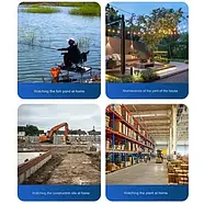 Вулична WiFi камера відеоспостереження з трьома об'єктивами PTZ 3L-V33 V380 Портативна камера відеоспостереження, фото 6