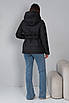 Модні жіночі куртки осінні 42-52 чорний, фото 4