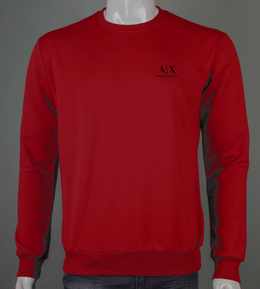 Світшот двонитка Armani Exchange Червоний 7420с, M (1шт), фото 1