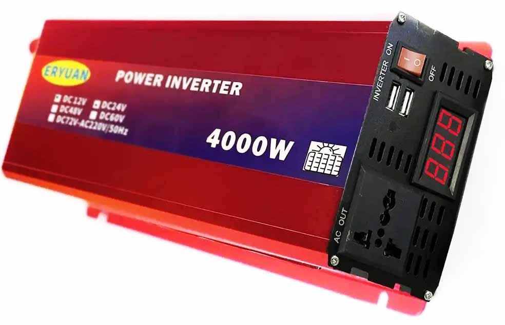 Преобразователь (инвертор) 12V-220V 4000W + Вольтметр Red (ID ...