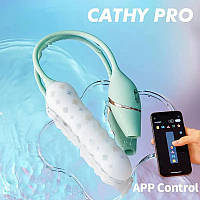 Пульсатор з вакуумним стимулятором KISTOY Cathy Pro на гнучкій зчіпці, під єднання до смартфона 777store.com.ua