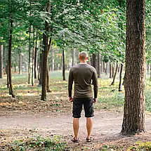 Чоловіча футболка з довгим рукавом Tribe Coolpass LS T-KI-0007, XL (Olive), фото 5