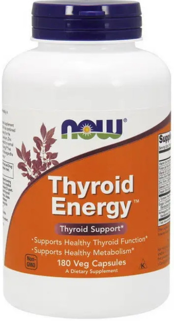 Вітаміни для щитовидної залози NOW Foods Thyroid Energy 180 капс
