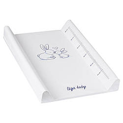 Повивальна дошка жорстка Tega LITTLE BUNNY Changing Pad 50x70 cm KR-009 white (білий)