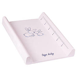 Повивальна дошка жорстка Tega LITTLE BUNNY Changing Pad 50x70 cm KR-009-104 powder pink (рожевий)