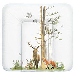 Повивальний матрац мʼякий Ceba Baby Soft changing mat medium (75x72 cm) W-144-000-724 basic woodland