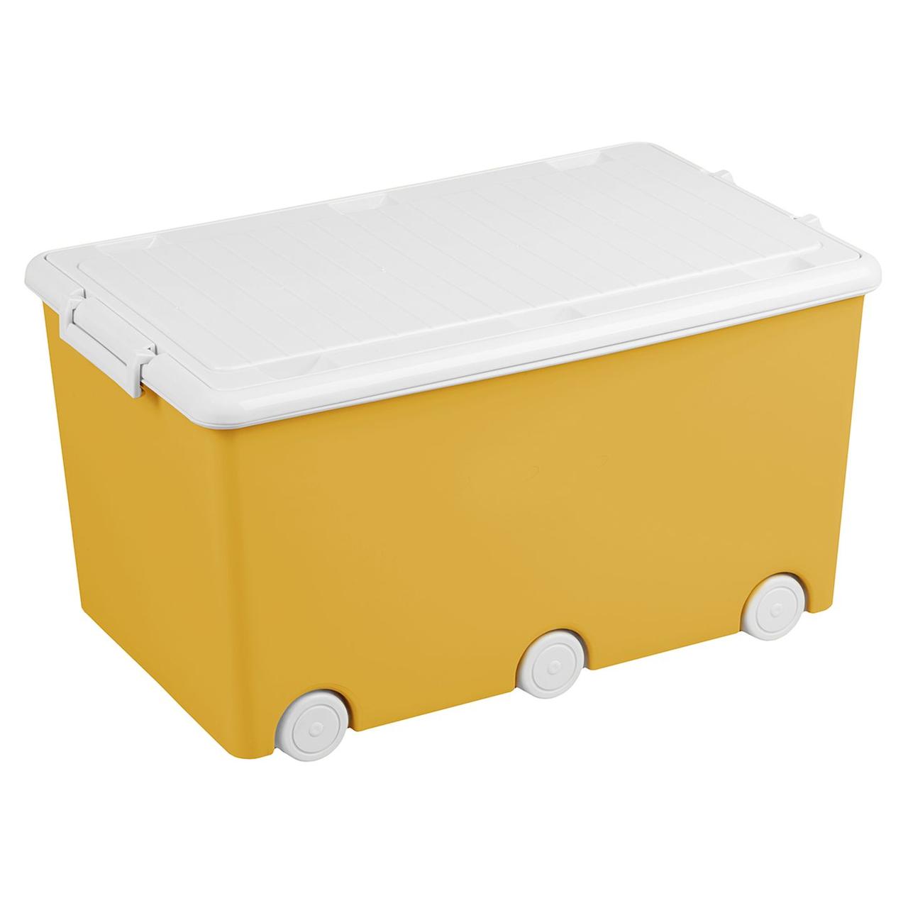 Ящик для игрушек Tega Multifuncional Box 58x32 cm PW-001-124 dark yellow (желтый)