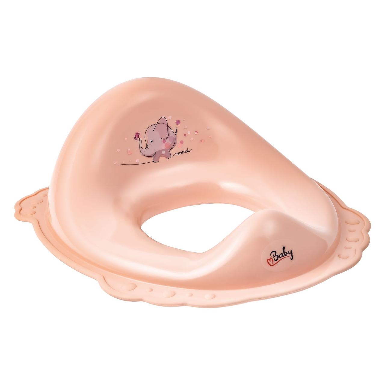 Накладка на унітаз Maltex Minimal 2-component trainer seat - Elephant 7220_41 pink (рожевий)