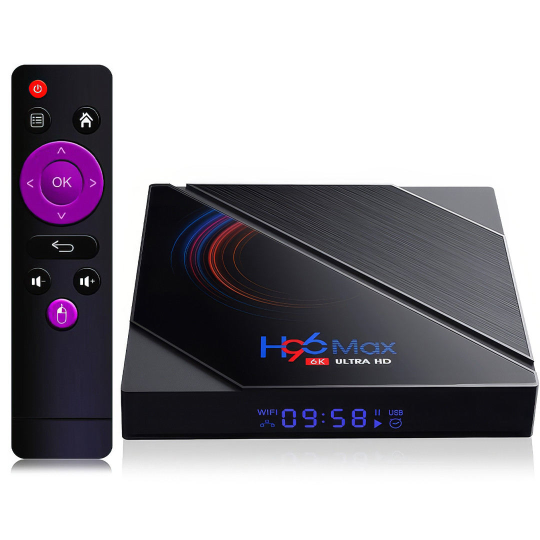 ТВ-приставка Медіа-плеєр Android Smart TV Box H96 4GB 32GB Смарт-приставка нового покоління для TV, фото 1