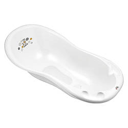 Ванна 100 см з пробкою і антиковзаючим килимком Maltex Zebra Bathtub 100 cm with plug and anti-slip mat 6753_60 white (білий)