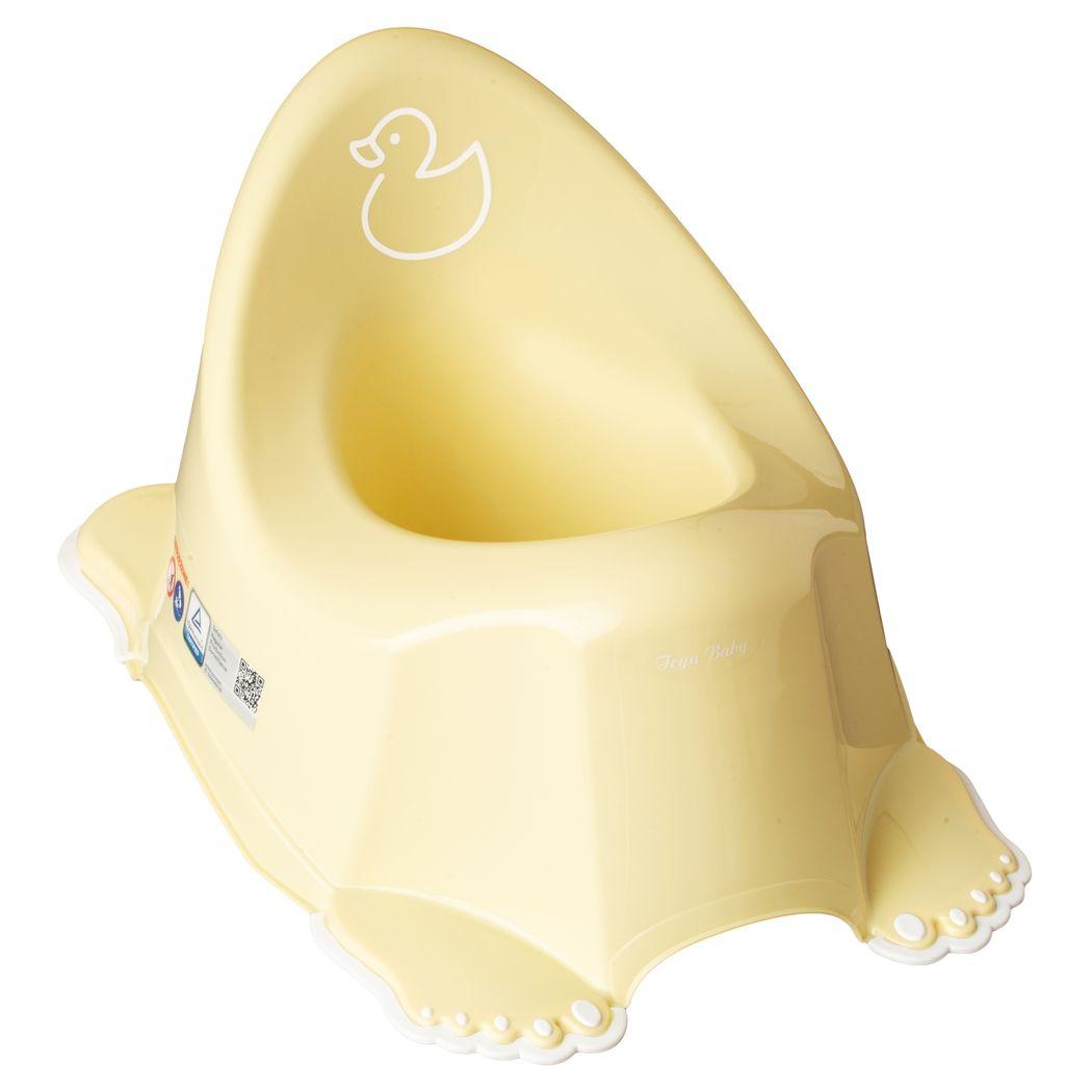 Горшок с антискользящим покрытием Tega DUCK Anti-slip Potty DK-001-132 light yellow (желтый)