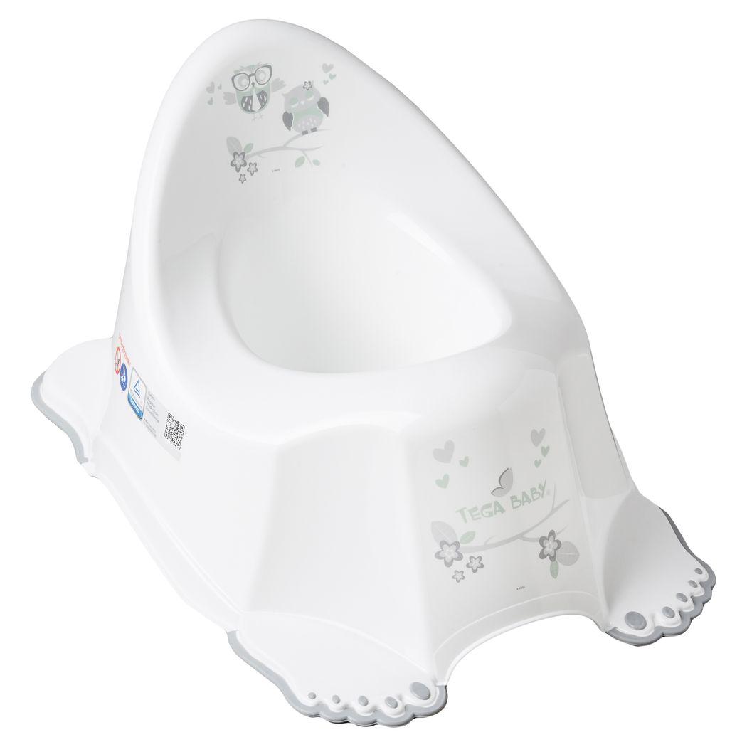 Горщик з антиковзаючим покриттям Tega OWLS Anti slip potty SO-001-103 white (білий)