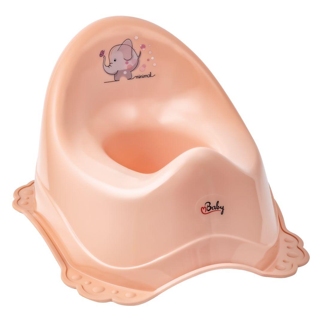 Горшок с антискользящим покрытием Maltex Minimal Chamber pot with anti slip rubber - Elephant 7210_41 pink (розовый)