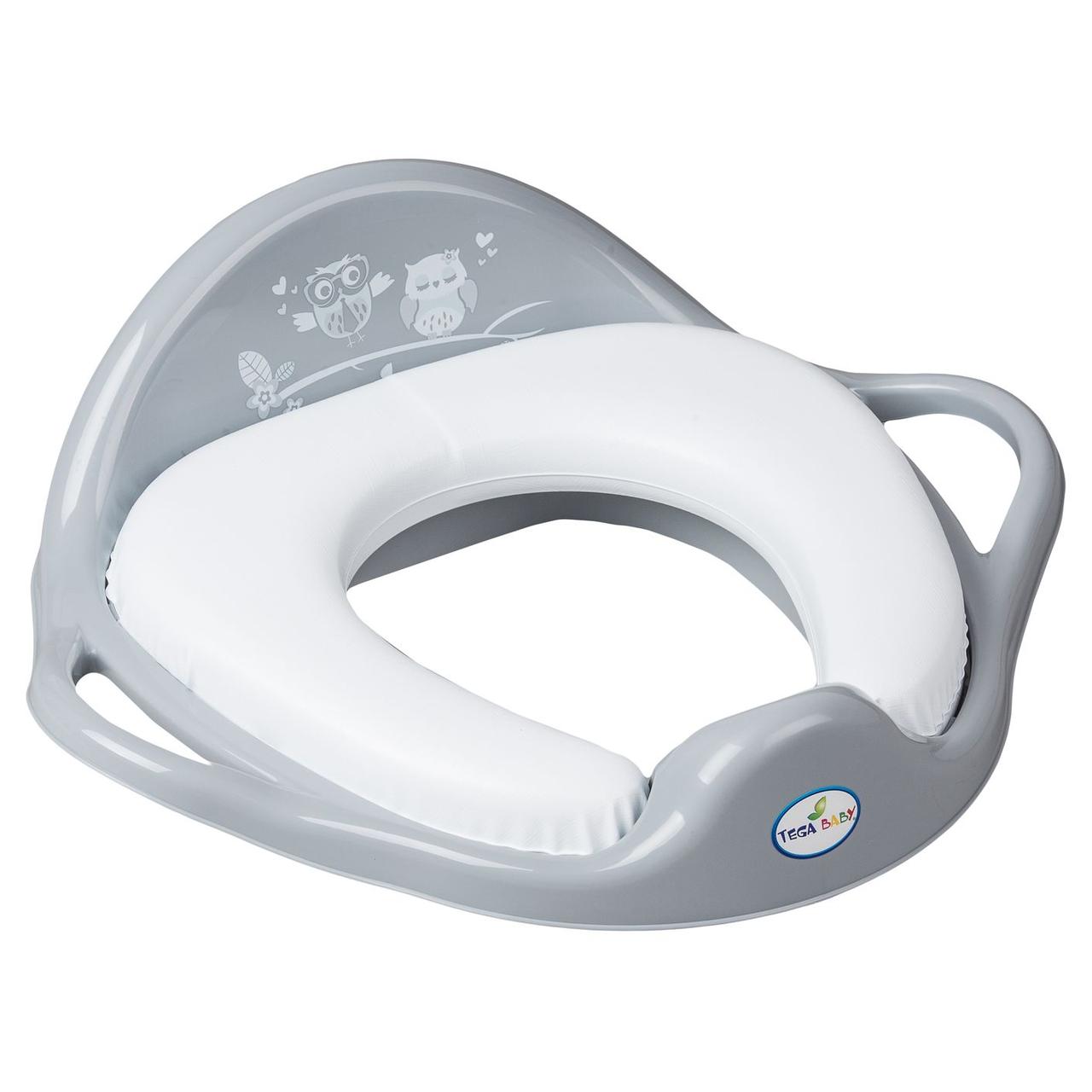 Накладка на унітаз м'яка Tega OWLS Soft Toilet Trainer SO-020-106 grey (сірий)