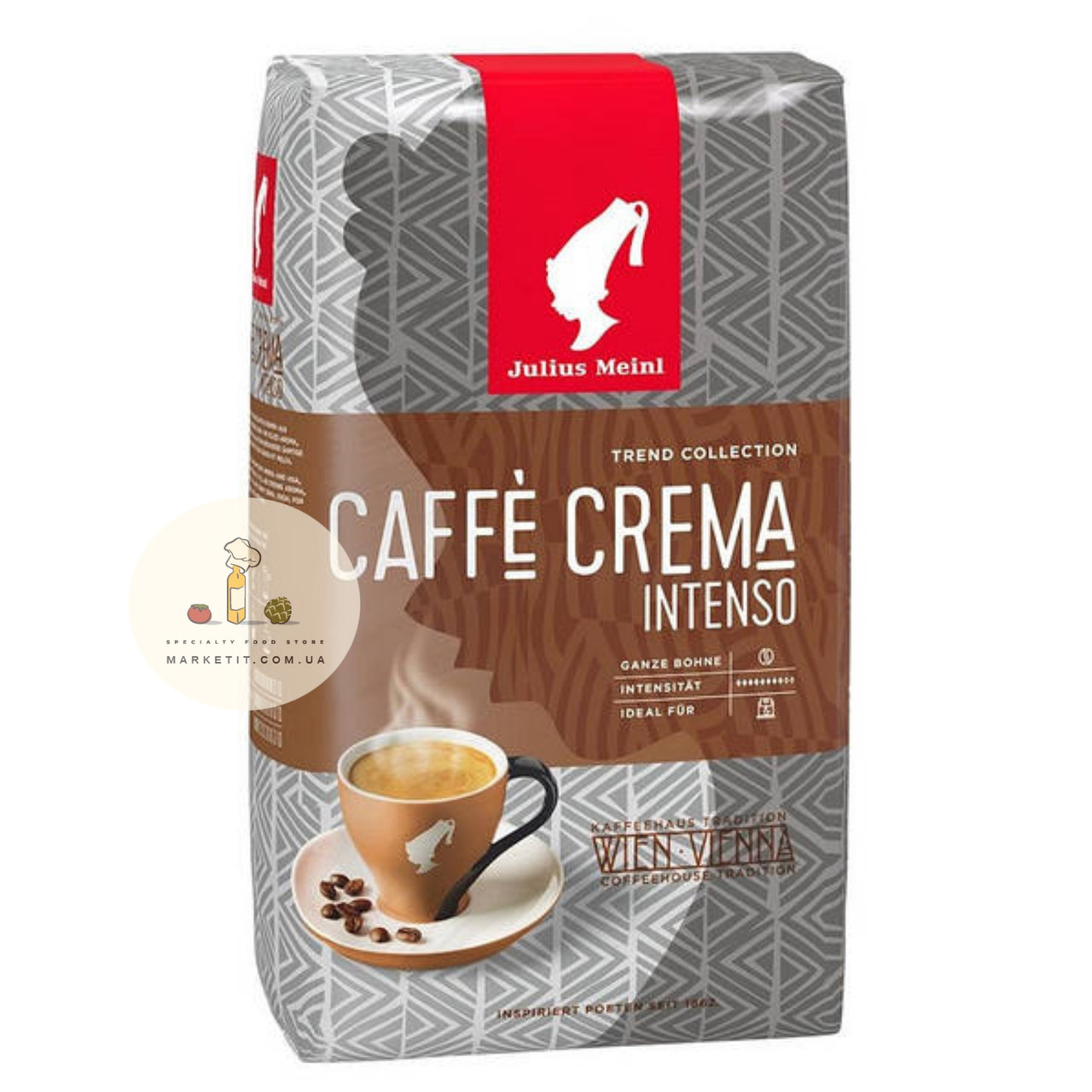 Кава в зернах Julius Meinl Caffe Crema Intenso 1 кг.