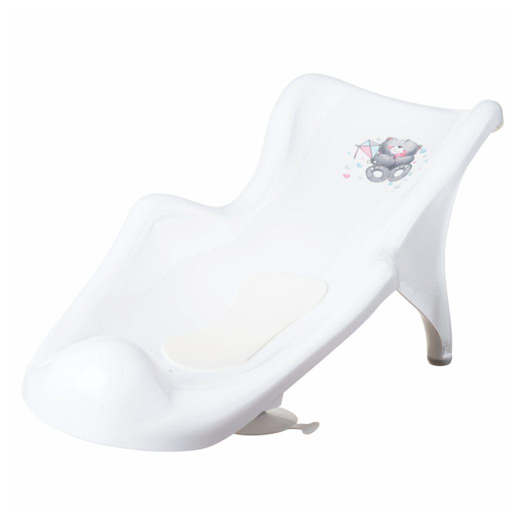 Гірка для купання з антиковзаючим килимком Maltex Bear Bath cradle with anti-slip mat 1940_60 white (білий)