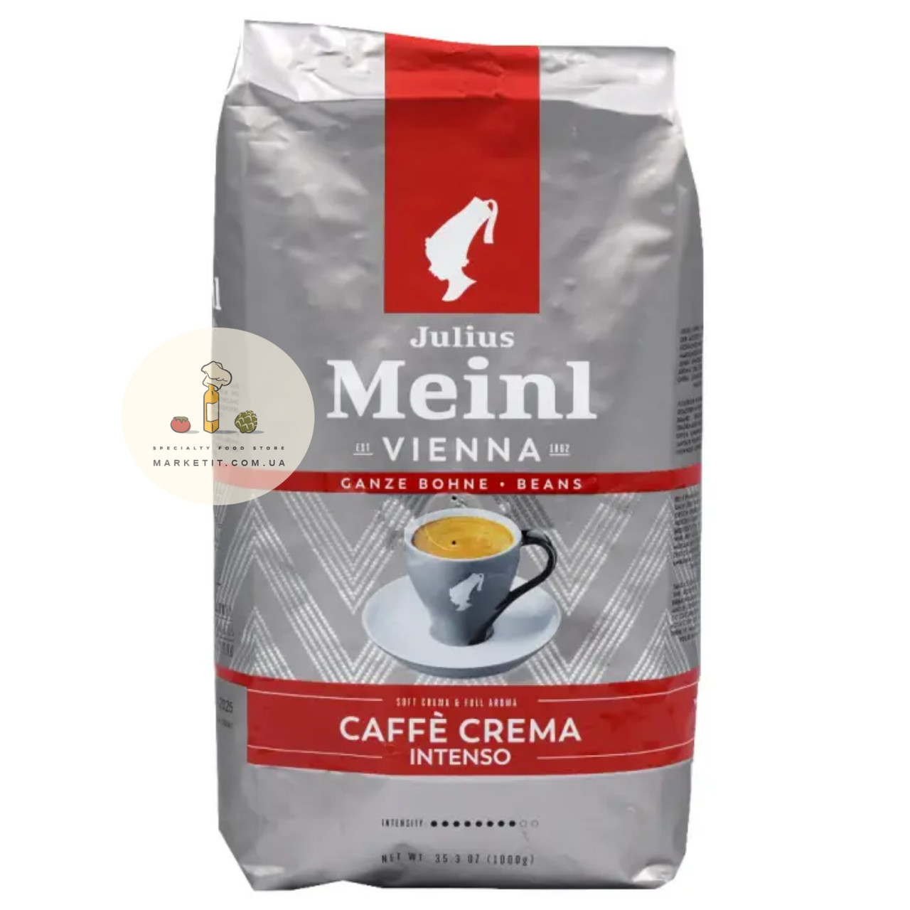Кава в зернах Julius Meinl Vienna Caffe Crema Intenso 1 кг., фото 1