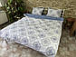 Сімейний комплект (Бязь) | Комплект постільної білизни "Зимова казка" | Простирадло 240х220 см, фото 5
