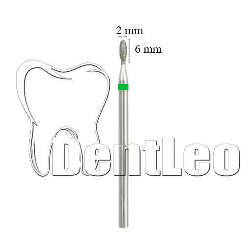 БОР АЛМАЗНИЙ ЗЕЛЕНИЙ 2 ММ Х 6 ММ — А024