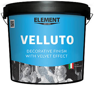 Декоративна штукатурка Element Decor Velluto з ефектом оксамиту 10 кг