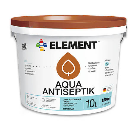 Аква антисептик Element Aqua горіх 10 л, фото 1