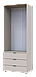 Розпашна Шафа для одягу Doros Гелар Кашемір 2 ДСП 77.5х49.5х203.4 (80737632), фото 7