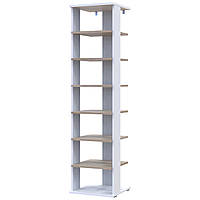 Полиця для взуття Doros Паоло Білий/Дуб Сонома 38.4х38.4х153.4