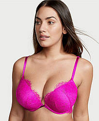 Комплект білизни Victoria's Secret Bombshell Подвійний пуш-ап, Малиновий 80B, S