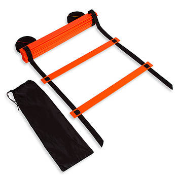 Драбина для тренувань швидкості 20 ступенів C-4351-OR, Жовтогарячий, Розмір (EU) — 1SIZE