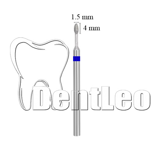 БОР АЛМАЗНИЙ СИНІЙ 1.5 ММ Х 4 ММ — В037