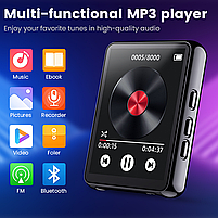 MP3 плеєр Rock Star M18 2.4" Bluetooth 5.2 Hi-Fi 64Gb із зовнішнім динаміком металевий, фото 3