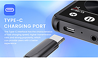 MP3 плеєр Rock Star M18 2.4" Bluetooth 5.2 Hi-Fi 64Gb із зовнішнім динаміком металевий, фото 11