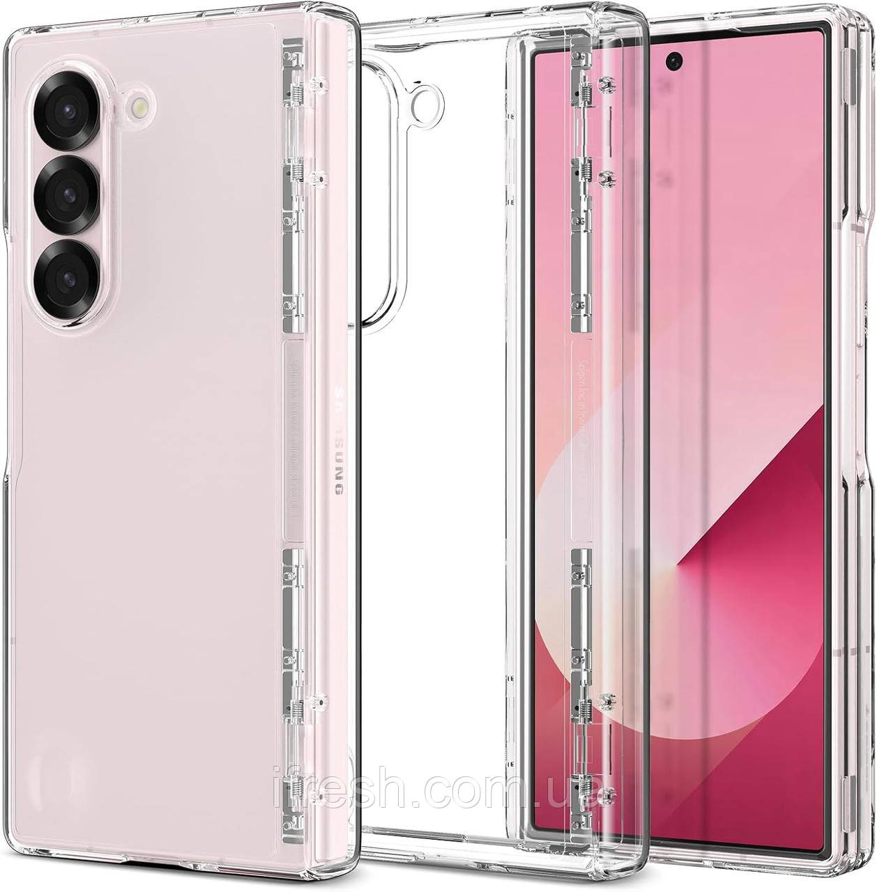 Чохол Spigen для Samsung Galaxy Z Fold 6 - Ultra Hybrid Pro, Crystal Clear (ACS07813), фото 1
