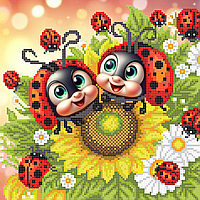 Схема для вишивки бісером ,, Веселі Сонечка ,, Сб-4-1062