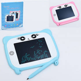 LCD планшет KS666-1 для малювання, діагональ робочої поверхні екрану 11см, 2 кольори, набат.(таблетці), в коробці, 15,5-2,5-05 см.