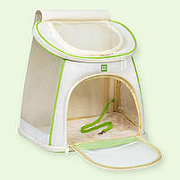 Рюкзак-переноска для котів та дрібних порід собак до 8 кг WAUDOG Relax Eco 40х40х26см, фото 2